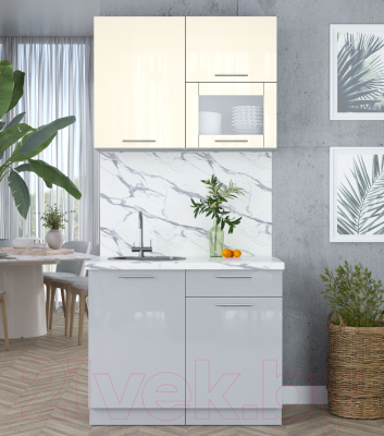 Кухонный гарнитур Интерлиния Мила Пластик 1.0 В