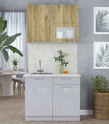 Кухонный гарнитур Интерлиния Мила Пластик 1.0 В