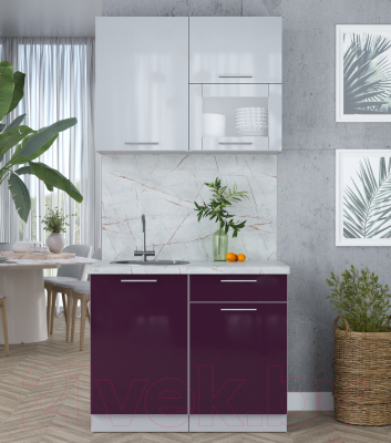 Кухонный гарнитур Интерлиния Мила Пластик 1.0 В