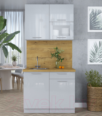 Кухонный гарнитур Интерлиния Мила Пластик 1.0 В