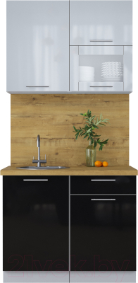 Кухонный гарнитур Интерлиния Мила Пластик 1.0 В - фото