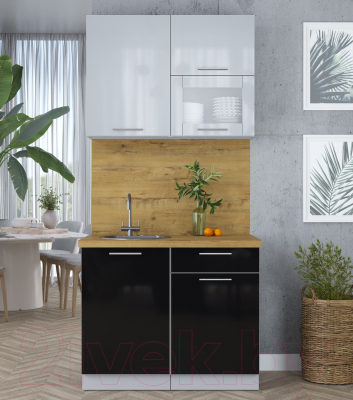 Кухонный гарнитур Интерлиния Мила Пластик 1.0 В