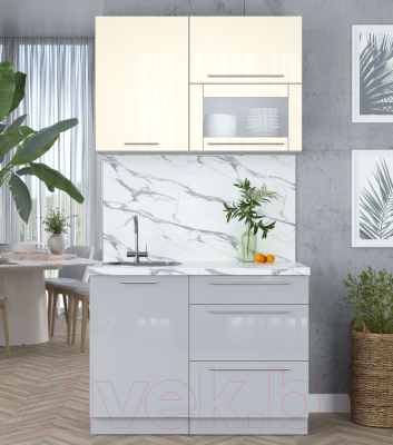 Кухонный гарнитур Интерлиния Мила Пластик 1.1 В