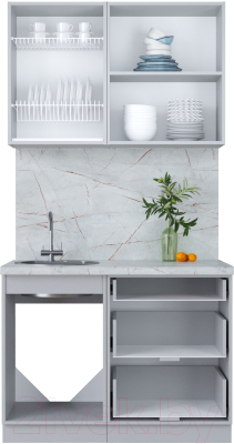 Кухонный гарнитур Интерлиния Мила Пластик 1.1 В