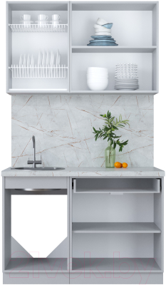 Кухонный гарнитур Интерлиния Мила Пластик 1.2 В