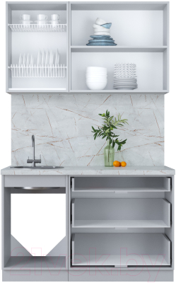 Кухонный гарнитур Интерлиния Мила Пластик 1.3 В