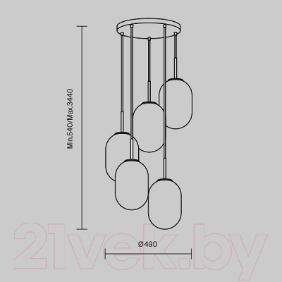 Люстра Freya Sharlot FR1012PL-05BS