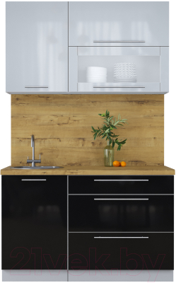 Кухонный гарнитур Интерлиния Мила Пластик 1.3 В - фото