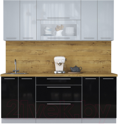 Кухонный гарнитур Интерлиния Мила Пластик 2.0 В - фото