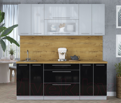 Кухонный гарнитур Интерлиния Мила Пластик 2.0 В