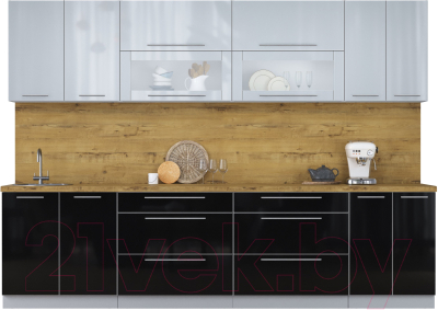 Кухонный гарнитур Интерлиния Мила Пластик 3.0 В - фото