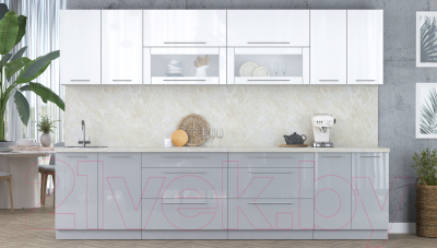 Кухонный гарнитур Интерлиния Мила Пластик 3.1 В