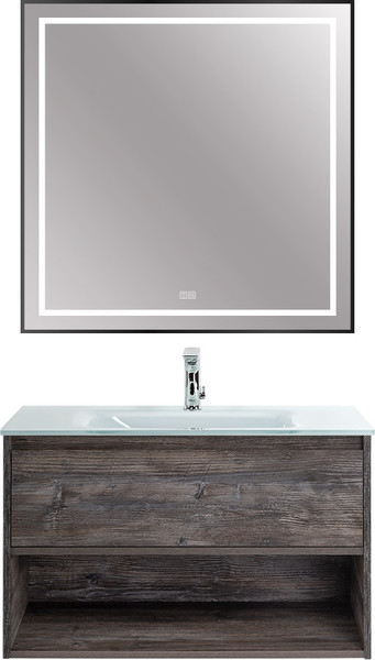 Зеркало BelBagno SPC-KRAFT-800-800-LED-TCH-WARM-NERO