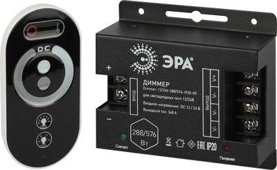 Диммер для светодиодной ленты ЭРА Dimmer-12/24V-288/576-IP20-RF / Б0061115 - фото