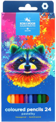 Набор цветных карандашей Koh-i-Noor Racoon / 3554024059KS - фото