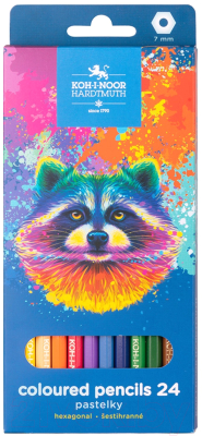 Набор цветных карандашей Koh-i-Noor Racoon / 3554024059KS