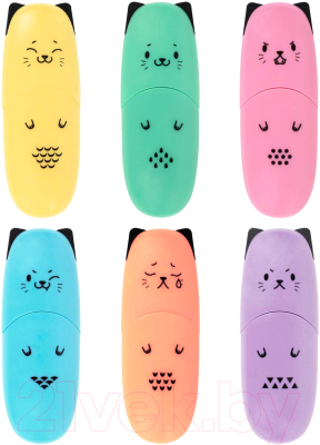 Набор маркеров Brauberg Kids Cute Cats. Pastel / 152436