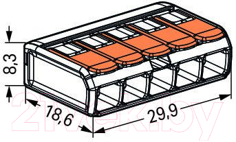 Клемма Wago 221-415 67513