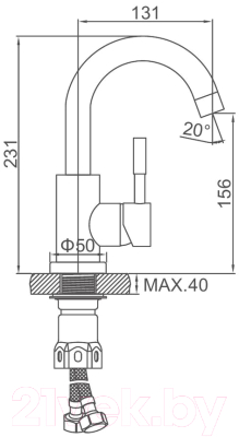 Смеситель Ledeme L1098B-3