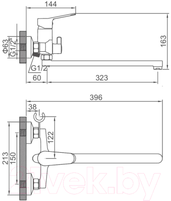 Смеситель Ledeme L2261B