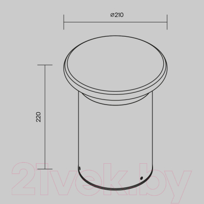 Светильник уличный Maytoni Grip O460FL-L10GF3K
