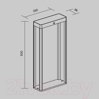Светильник уличный Maytoni Pir OSL456FL-L2GF3K