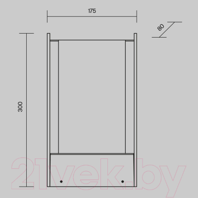 Светильник уличный Maytoni Reso O445FL-L20GF3K