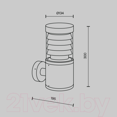 Бра уличное Maytoni Spir O439WL-L12GF3K