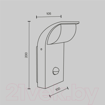 Бра уличное Maytoni Stock O446WL-L7GF3KSR