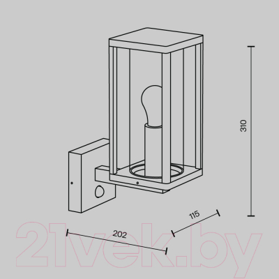 Бра уличное Maytoni Cell O452WL-01GFSR
