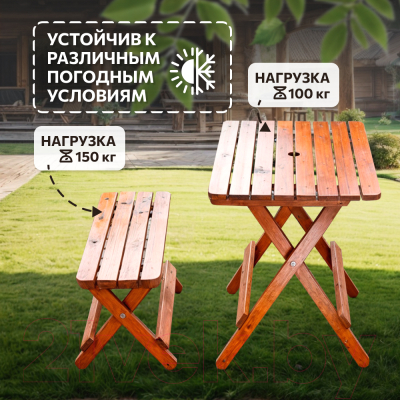 Комплект садовой мебели National Tree Company 78x52x64 / ZDZ-7852