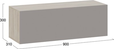 Шкаф навесной ТриЯ Глосс ТД-319.03.26