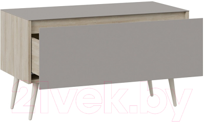 Тумба ТриЯ Глосс СМ-319.03.012 с опорами (баттл рок/стекло Stone светлый)