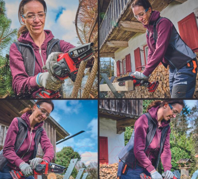 Пила цепная аккумуляторная Einhell GE-PS 18/15 Li BL-Solo (4600040)