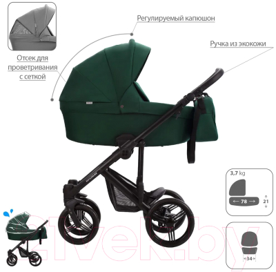 Детская универсальная коляска Bebetto Magnum Light 2 в 1 