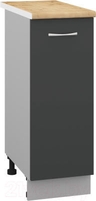 Шкаф-стол кухонный Кортекс-мебель Корнелия Лира НШ30р - фото