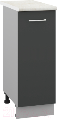 Шкаф-стол кухонный Кортекс-мебель Корнелия Лира НШ30р - фото