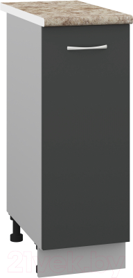 Шкаф-стол кухонный Кортекс-мебель Корнелия Лира НШ30р - фото