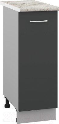 Шкаф-стол кухонный Кортекс-мебель Корнелия Лира НШ30р - фото