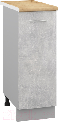 Шкаф-стол кухонный Кортекс-мебель Корнелия Лира НШ30р - фото