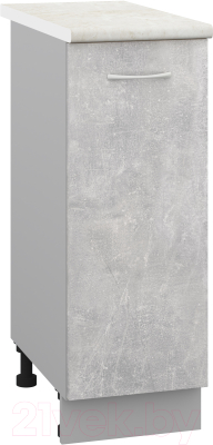 Шкаф-стол кухонный Кортекс-мебель Корнелия Лира НШ30р - фото