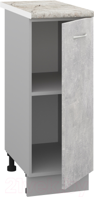 Шкаф-стол кухонный Кортекс-мебель Корнелия Лира НШ30р