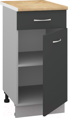 Шкаф-стол кухонный Кортекс-мебель Корнелия Лира НШ40р1ш