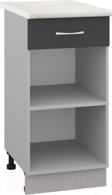 Шкаф-стол кухонный Кортекс-мебель Корнелия Лира НШ40р1ш