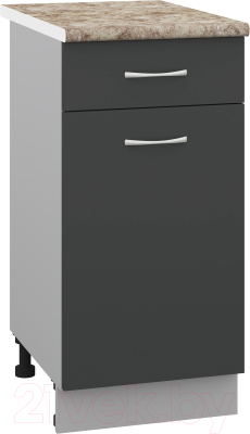 Шкаф-стол кухонный Кортекс-мебель Корнелия Лира НШ40р1ш - фото