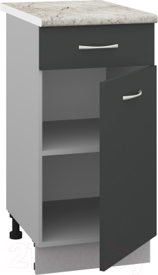 Шкаф-стол кухонный Кортекс-мебель Корнелия Лира НШ40р1ш