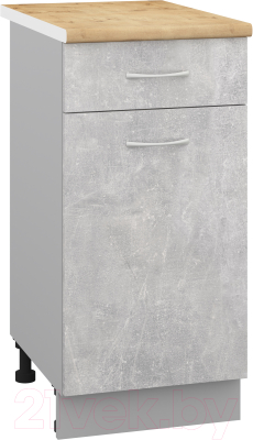 Шкаф-стол кухонный Кортекс-мебель Корнелия Лира НШ40р1ш - фото