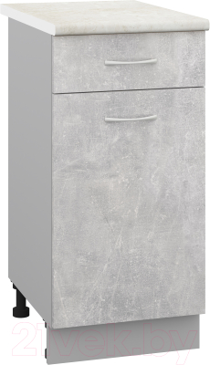 Шкаф-стол кухонный Кортекс-мебель Корнелия Лира НШ40р1ш - фото