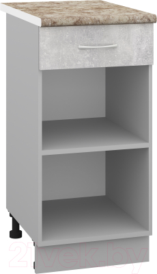 Шкаф-стол кухонный Кортекс-мебель Корнелия Лира НШ40р1ш