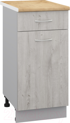 Шкаф-стол кухонный Кортекс-мебель Корнелия Лира НШ40р1ш - фото